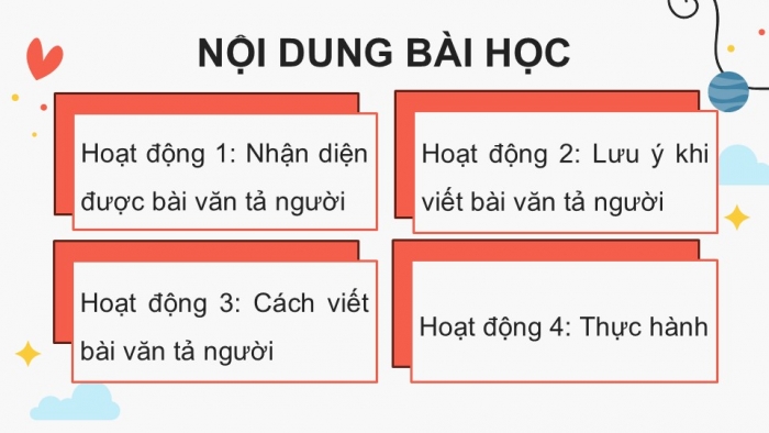 Giáo án điện tử Tiếng Việt 5 kết nối Bài 1: Tìm hiểu cách viết bài văn tả người