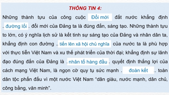 Giáo án điện tử Lịch sử 12 kết nối Thực hành Chủ đề 4