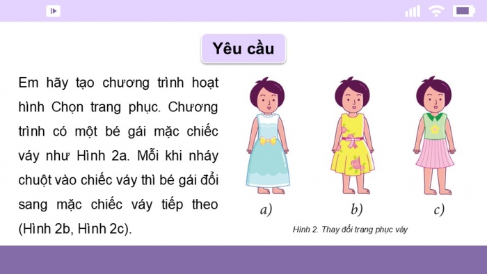 Giáo án điện tử Tin học 5 cánh diều Chủ đề F Bài 4: Thực hành tạo chương trình hoạt hình cho nhân vật