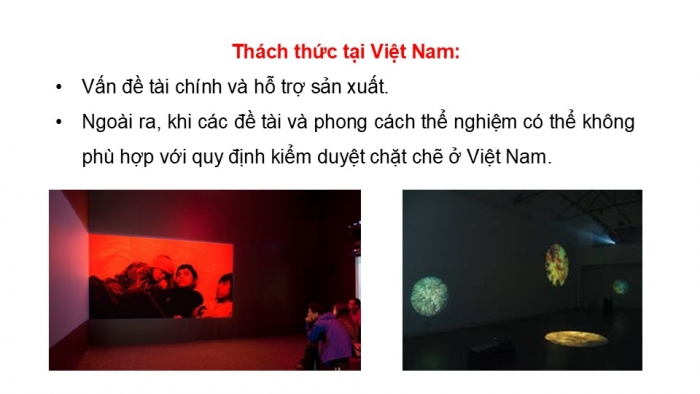 Giáo án điện tử Mĩ thuật 9 chân trời bản 1 Bài 12: Phim thể nghiệm nghệ thuật (video art)