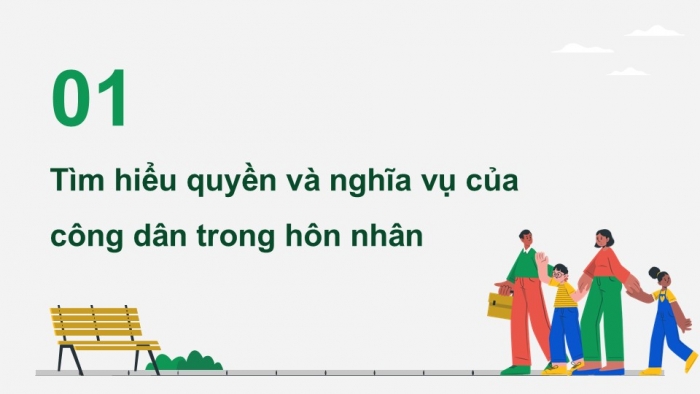 Giáo án điện tử Kinh tế pháp luật 12 kết nối Bài 10: Quyền và nghĩa vụ của công dân trong hôn nhân và gia đình