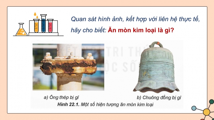 Giáo án điện tử Hoá học 12 kết nối Bài 22: Sự ăn mòn kim loại