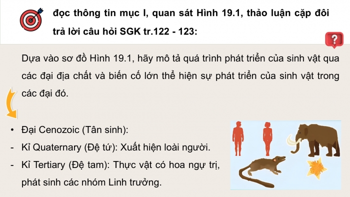 Giáo án điện tử Sinh học 12 chân trời Bài 19: Sự phát triển sự sống