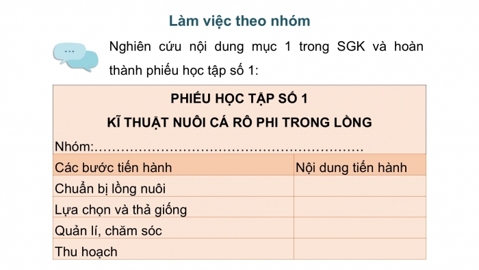 Giáo án điện tử Công nghệ 12 Lâm nghiệp Thủy sản Cánh diều Bài 18: Kĩ thuật nuôi một số loài thủy sản phổ biến