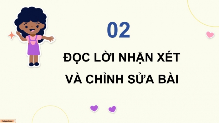 Giáo án điện tử Tiếng Việt 5 chân trời Bài 7: Trả bài văn tả người (Bài viết số 2)