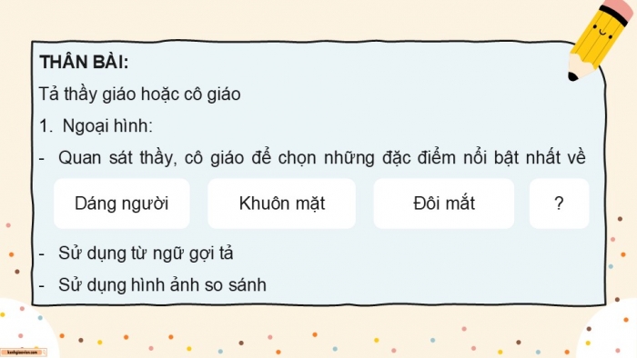 Giáo án điện tử Tiếng Việt 5 chân trời Bài Ôn tập giữa học kì II (Tiết 5)