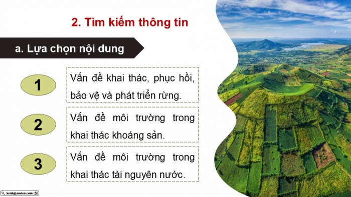 Giáo án điện tử Địa lí 9 chân trời Bài 18: Thực hành Vấn đề môi trường trong phát triển kinh tế - xã hội ở Tây Nguyên