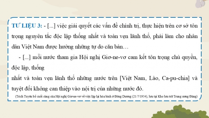 Giáo án điện tử Lịch sử 9 chân trời Bài 16: Cuộc kháng chiến chống thực dân Pháp kết thúc thắng lợi (1951 - 1954) (P3)