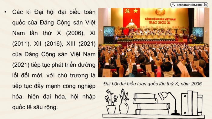 Giáo án điện tử Lịch sử 12 cánh diều Bài 10: Khái quát về công cuộc Đổi mới từ năm 1986 đến nay (P2)