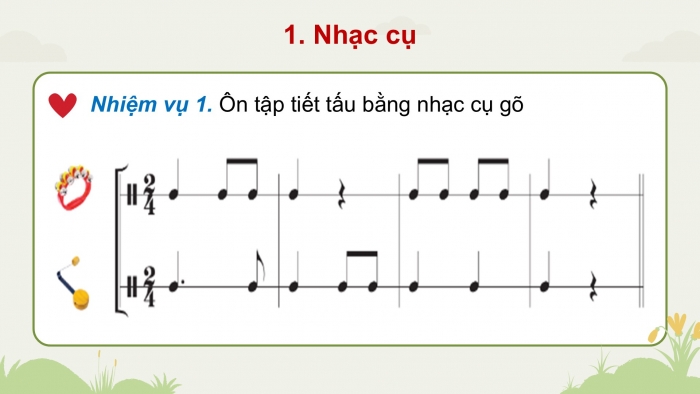 Giáo án điện tử Âm nhạc 5 cánh diều Tiết 18: Ôn tập