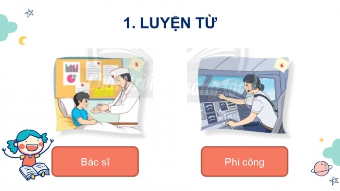Giáo án điện tử Tiếng Việt 2 chân trời Bài 2: Mở rộng vốn từ Nghề nghiệp, Nói và đáp lời cảm ơn