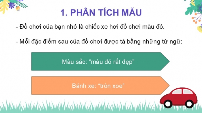 Giáo án điện tử Tiếng Việt 2 chân trời Bài 2: Luyện tập tả đồ vật quen thuộc (tiếp theo)