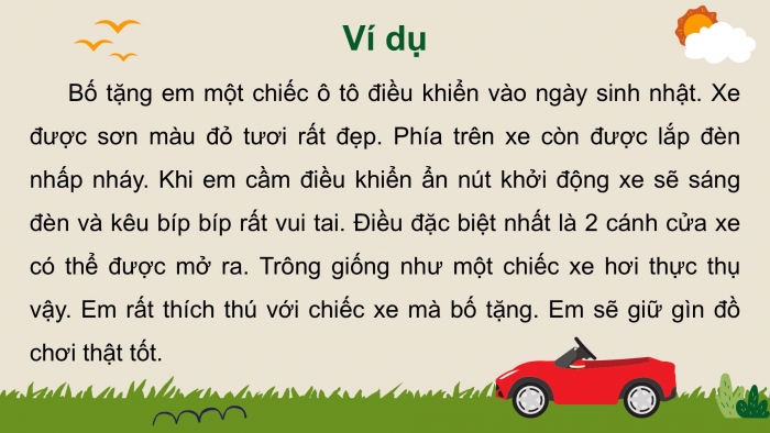 Giáo án điện tử Tiếng Việt 2 chân trời Bài 4: Luyện tập tả đồ vật quen thuộc (tiếp theo)