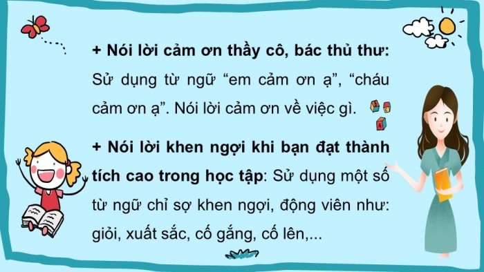 Giáo án điện tử Tiếng Việt 2 chân trời Ôn tập cuối học kì I - Ôn tập 1 (Tiết 3)