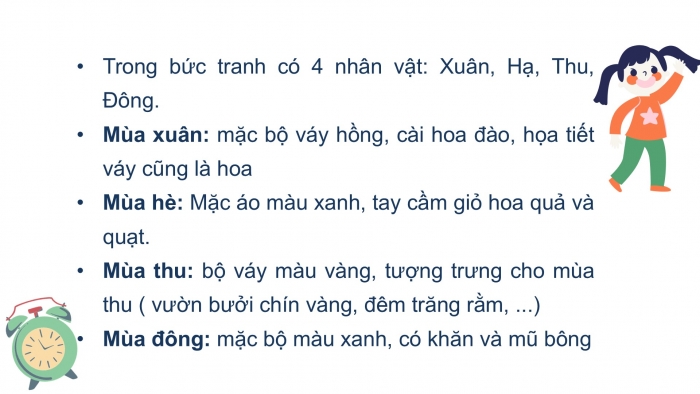 Giáo án điện tử Tiếng Việt 2 chân trời Bài 1: Đọc Chuyện bốn mùa