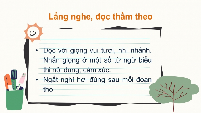 Giáo án điện tử Tiếng Việt 2 chân trời Bài 3: Đọc Dàn nhạc mùa hè