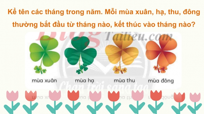 Giáo án điện tử Tiếng Việt 2 chân trời Bài 2: Mở rộng vốn từ Thiên nhiên, Nói và đáp lời đồng ý, lời không đồng ý