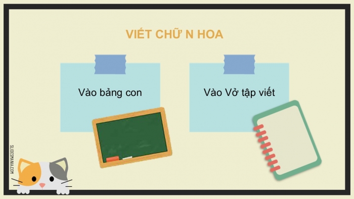 Giáo án điện tử Tiếng Việt 2 chân trời Bài 1: Viết chữ hoa N, Từ chỉ đặc điểm, Câu kiểu Ai thế nào?