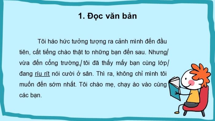 Giáo án điện tử tiếng Việt 2 kết nối Bài 1: Tôi là học sinh lớp 2