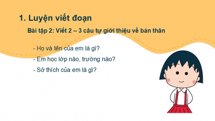 Giáo án điện tử tiếng Việt 2 kết nối Bài 2: Viết đoạn văn giới thiệu bản thân, Đọc mở rộng