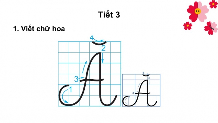 Giáo án điện tử tiếng Việt 2 kết nối Bài 3: Chữ hoa Ă Â, Kể chuyện Niềm vui của Bi và Bống