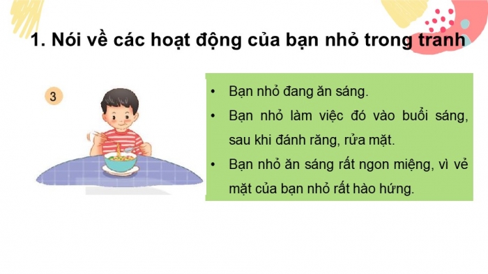 Giáo án điện tử tiếng Việt 2 kết nối Bài 6: Viết đoạn văn kể việc thường làm, Đọc mở rộng