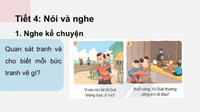 Giáo án điện tử tiếng Việt 2 kết nối Bài 9: Chữ hoa D, Kể chuyện Cậu bé ham học