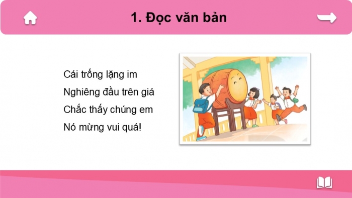 Giáo án điện tử tiếng Việt 2 kết nối Bài 11: Cái trống trường em