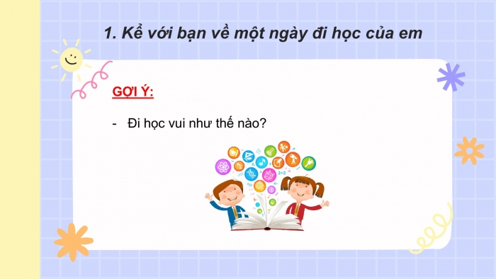 Giáo án điện tử Tiếng Việt 2 cánh diều Bài 10: Viết về một ngày đi học của em