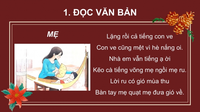 Giáo án điện tử tiếng Việt 2 kết nối Bài 27: Mẹ