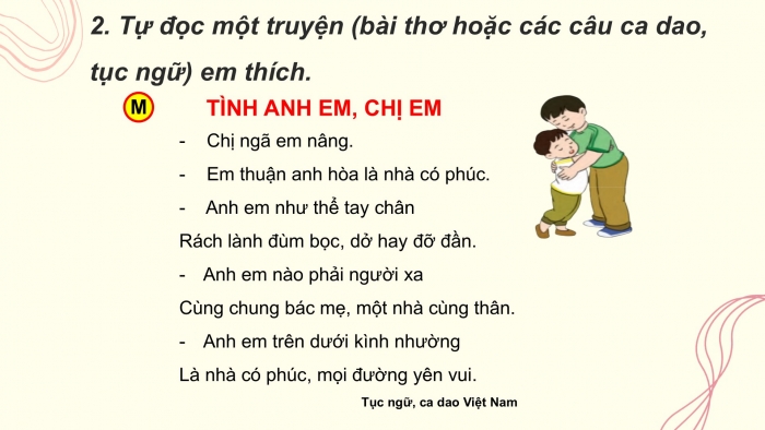 Giáo án điện tử Tiếng Việt 2 cánh diều Bài 16: Đọc sách báo viết về anh chị em