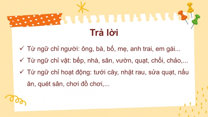 Giáo án điện tử tiếng Việt 2 kết nối Bài 30: Từ ngữ chỉ sự vật, hoạt động; Câu nêu hoạt động