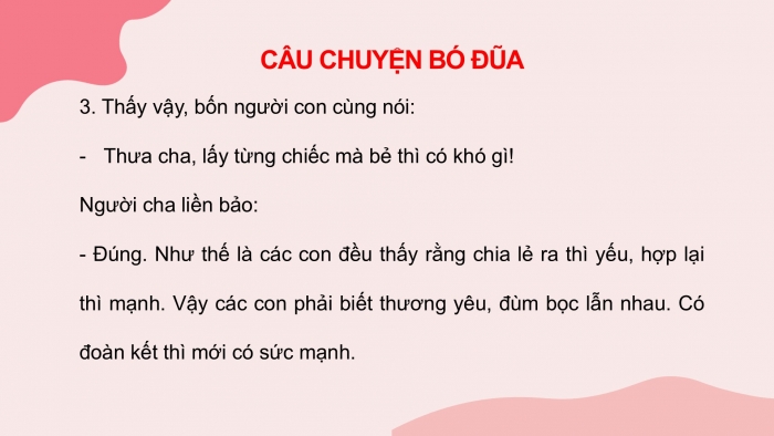 Giáo án điện tử Tiếng Việt 2 cánh diều Bài 17: Câu chuyện bó đũa