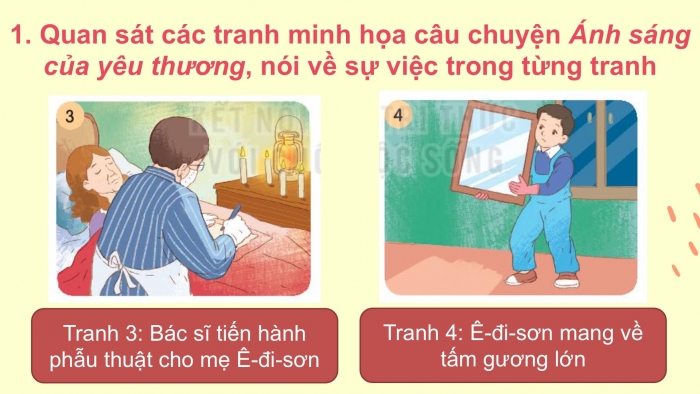 Giáo án điện tử tiếng Việt 2 kết nối Bài 31: Kể chuyện Ánh sáng của yêu thương