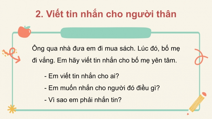 Giáo án điện tử tiếng Việt 2 kết nối Bài 32: Viết tin nhắn, Đọc mở rộng