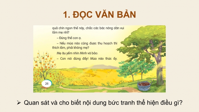 Giáo án điện tử Tiếng Việt 2 kết nối Bài 6: Mùa vàng