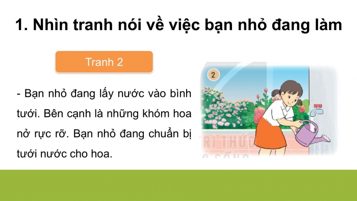 Giáo án điện tử Tiếng Việt 2 kết nối Bài 6: Viết đoạn văn kể về việc chăm sóc cây cối, Đọc mở rộng