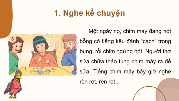 Giáo án điện tử Tiếng Việt 2 kết nối Bài 9: Kể chuyện Cảm ơn hoạ mi