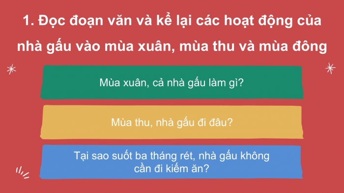 Giáo án điện tử Tiếng Việt 2 kết nối Bài 12: Viết đoạn văn kể về hoạt động của con vật, Đọc mở rộng