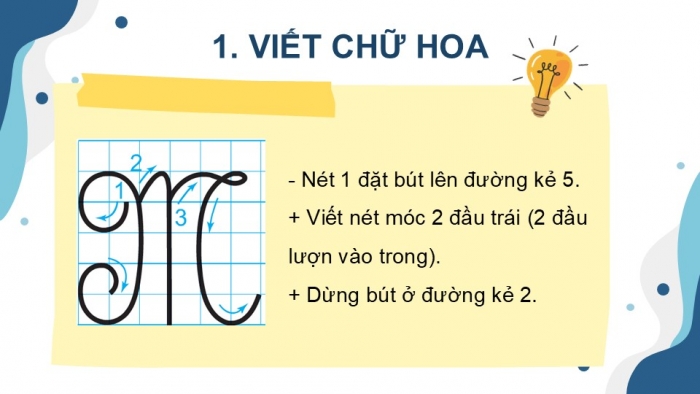 Giáo án điện tử Tiếng Việt 2 kết nối Bài 19: Chữ hoa M (kiểu 2)