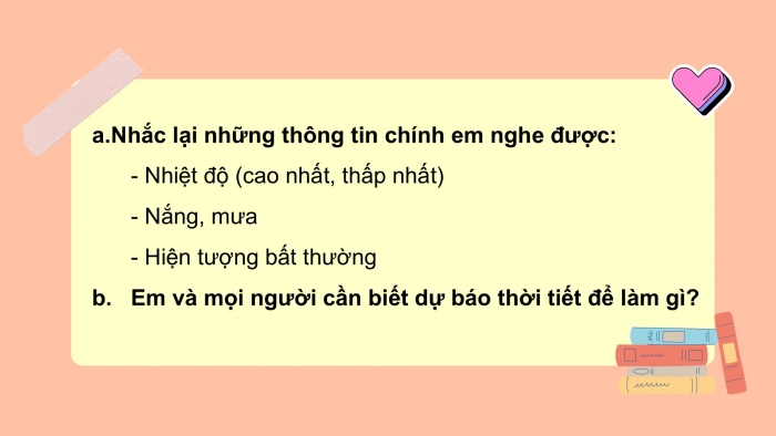 Giáo án điện tử Tiếng Việt 2 cánh diều Bài 29: Dự báo thời tiết