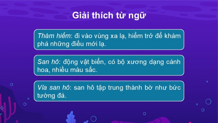 Giáo án điện tử Tiếng Việt 2 kết nối Bài 28: Khám phá đáy biển ở Trường Sa