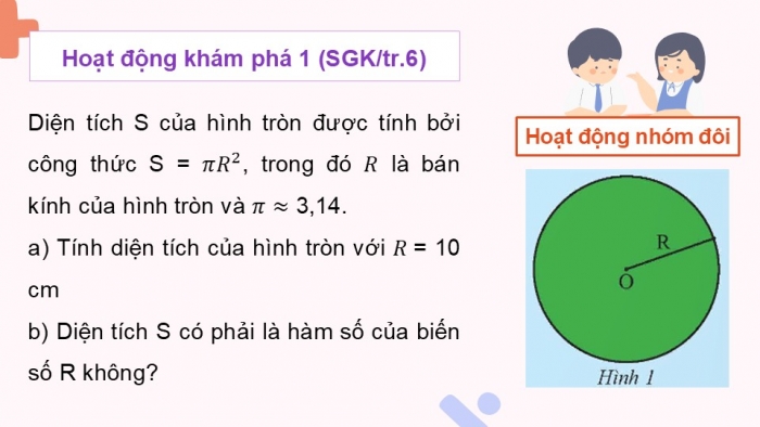 Giáo án điện tử Toán 9 chân trời Bài 1: Hàm số và đồ thị của hàm số y = ax^2 (a ≠ 0)