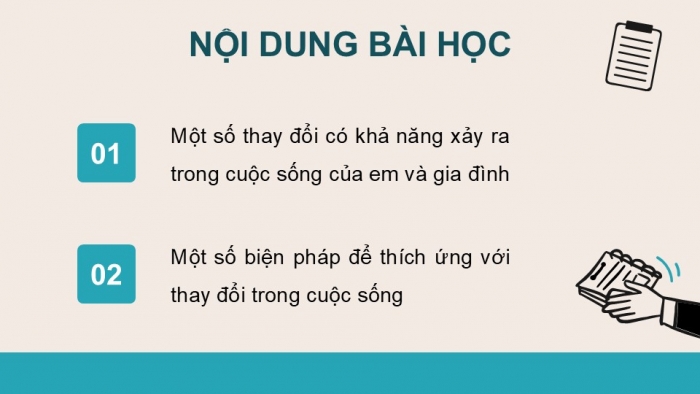 Giáo án điện tử Công dân 9 kết nối Bài 7: Thích ứng với thay đổi