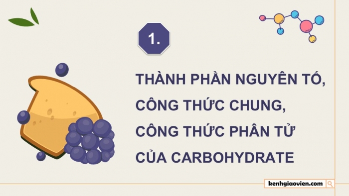 Giáo án điện tử KHTN 9 chân trời - Phân môn Hoá học Bài 27: Glucose và saccharose