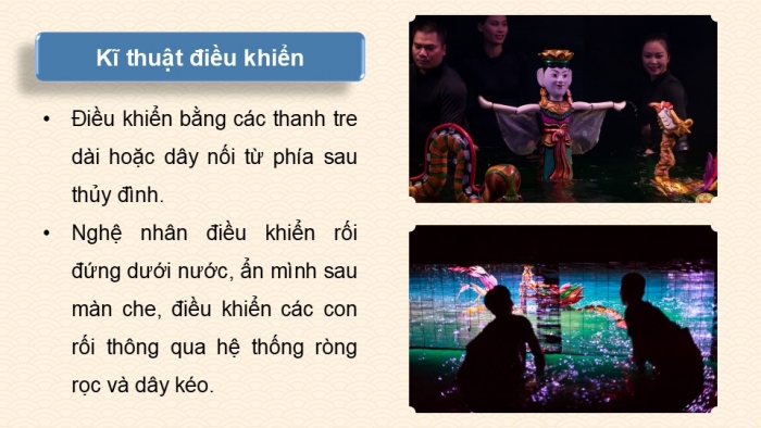 Giáo án điện tử Mĩ thuật 9 kết nối Bài 12: Tạo hình nhân vật múa rối nước