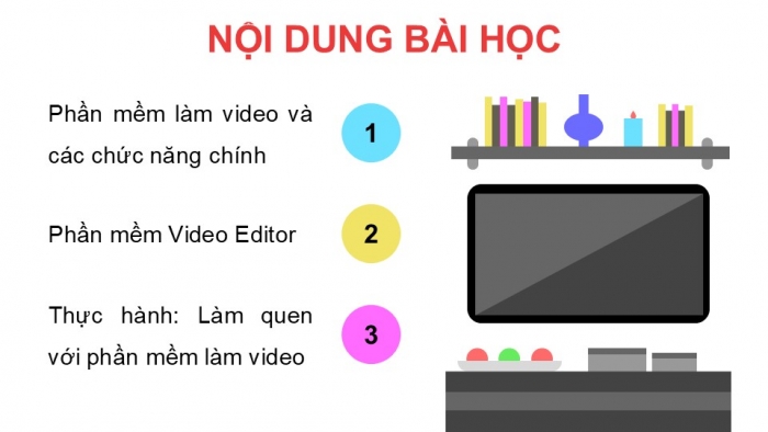 Giáo án điện tử Tin học 9 kết nối Bài 9b: Các chức năng chính của phần mềm làm video