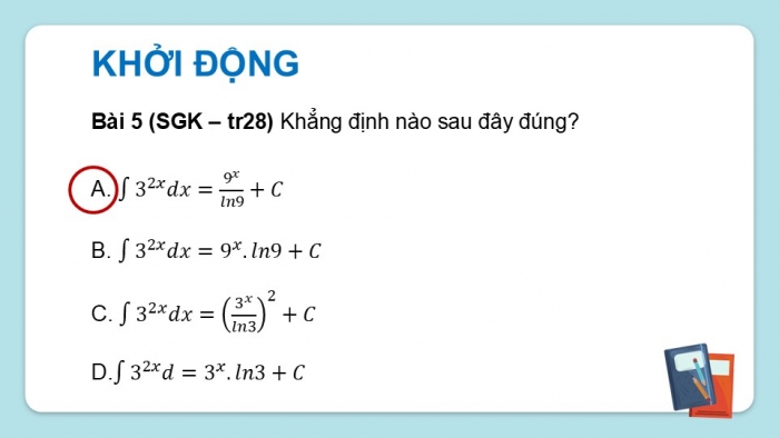 Giáo án điện tử Toán 12 chân trời Bài tập cuối chương IV