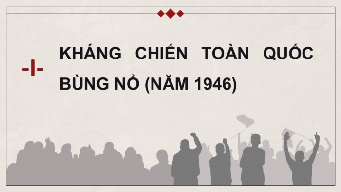 Giáo án điện tử Lịch sử 9 chân trời Bài 15: Những năm đầu Việt Nam kháng chiến chống thực dân Pháp xâm lược (1946 - 1950)