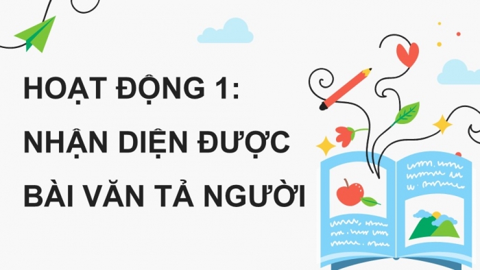 Giáo án điện tử Tiếng Việt 5 kết nối Bài 1: Tìm hiểu cách viết bài văn tả người